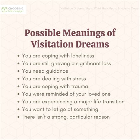 The Emotional Impact of Heavenly Visitation Dreams