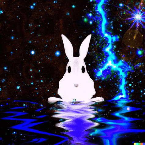 The Enchantment of Enigmatic Bunny in Aquatic Surroundings