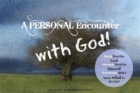 The Encounter: A Personal Conversation with the Divine