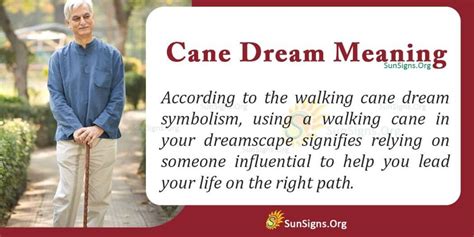 The Fascinating Implications of Cane Symbolism within Dreams