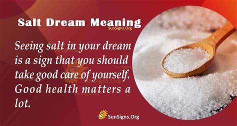 The Importance of Salt in Dream Meanings