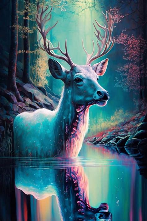 The Interconnection Between Deer and Nature in Dream Imagery