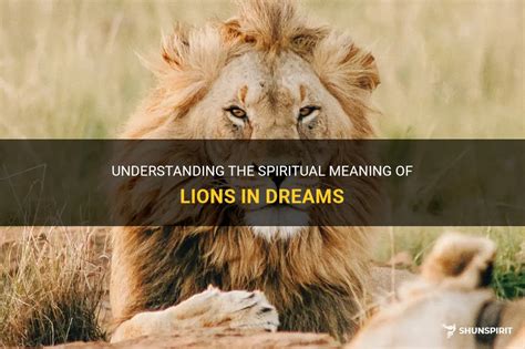 The Lion as a Guide: Understanding the Spiritual and Personal Growth in Dream Interpretation