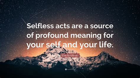 The Profound Impact of Dreaming About a Selfless Act