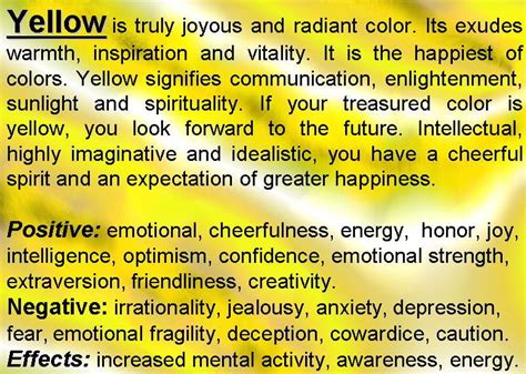 The Psychological Significance of the Color Yellow in Dream Imagery