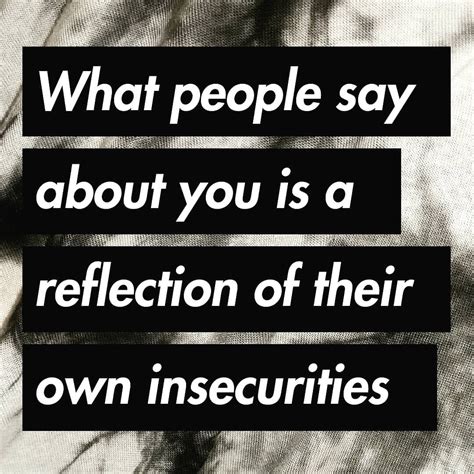 The Reflective Manifestation of Personal Insecurities