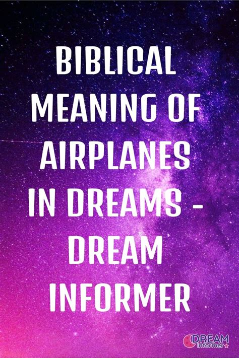 The Significance of Airplanes in Dream Analysis