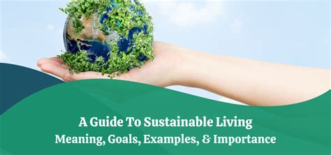 The Significance of Living Sustainably