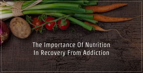 The Significance of Nutrition and Recovery