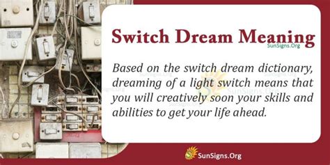 The Significance of Symbolism in Dreaming about a Light Switch