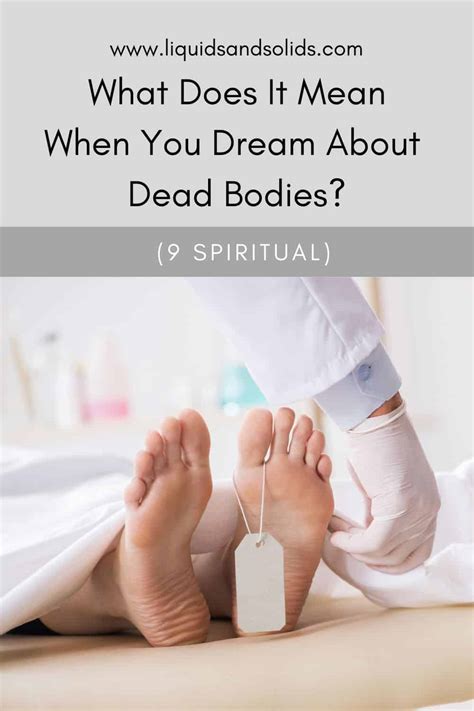 The Significance of a Lifeless Corpse in Dreams