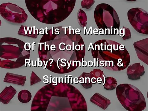 The Significance of the Ruby Arboreal Symbol