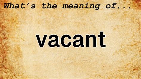 The Spiritual Meaning of Vacant Seating