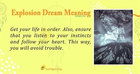 The Symbolic Significance of Experiencing a Detonation in Dreams