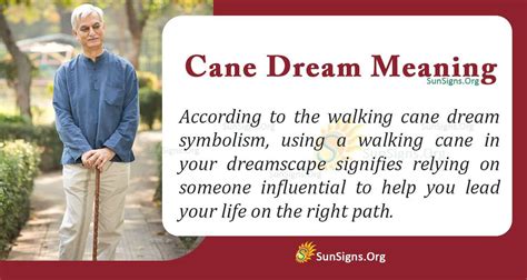 The Symbolic Significance of a Walking Cane in Dreams: An In-Depth Analysis