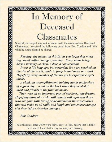 The Symbolic Significance of the Deceased Classmate: Deciphering the Potential Meanings and Messages
