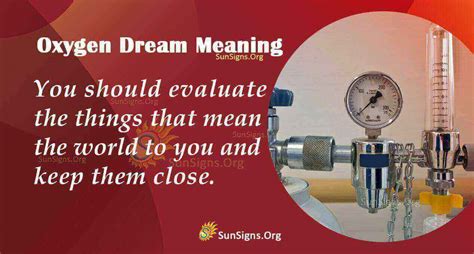 The Symbolism and Meaning Behind Dreaming of an Oxygen Tank