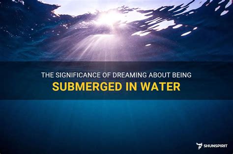 The Symbolism of Dreaming of Someone Being Submerged in Water