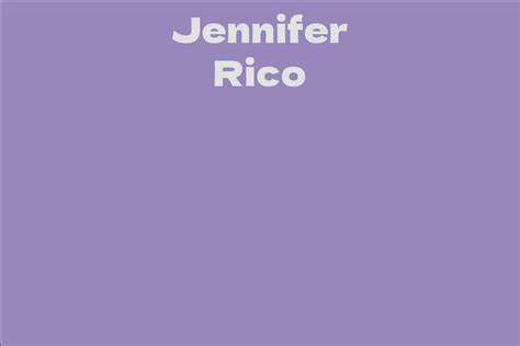 The Wealth of Jennifer Rico