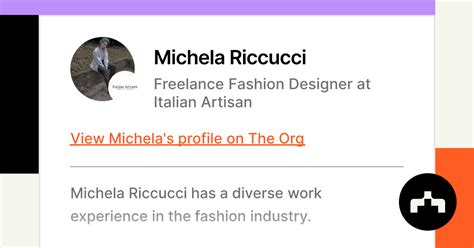 The evolution of Michela Riccucci's professional journey