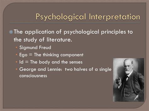Uncovering the Psychological Interpretation