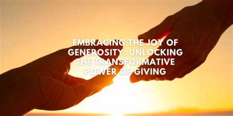 Understanding the Impact of Generosity: The Transformational Power of Monetary Contributions