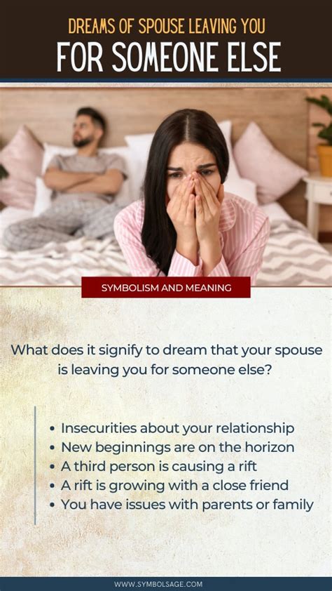 Understanding the Symbolism of a Spouse's Departure in Dreams