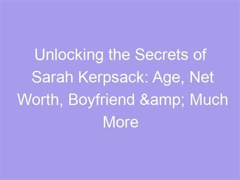 Unlocking the Net Worth of Sarah Keys