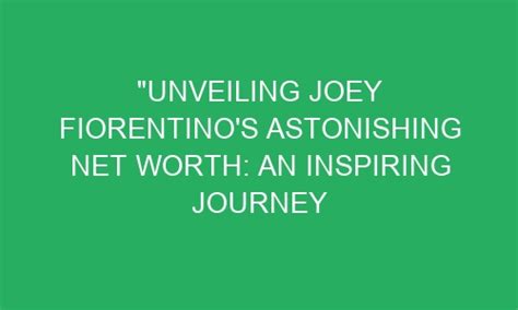 Unveiling Joey Ambrosiano's Financial Success