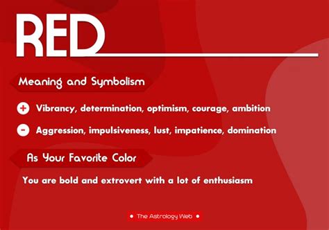 Unveiling the Intensity: What Does the Color Red Signify?