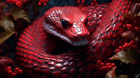 Unveiling the Symbolism: Exploring the Intricate Meanings Behind the Enigmatic Vision of a Colossal Crimson Serpent