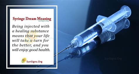 Unveiling the Symbolism: Exploring the Symbolic Meaning of a Syringe in Dreams