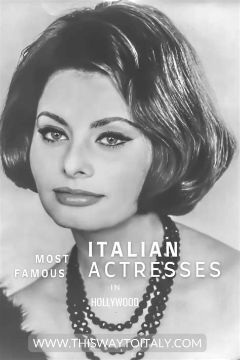 Who is the acclaimed Italian actress known for her captivating performances?